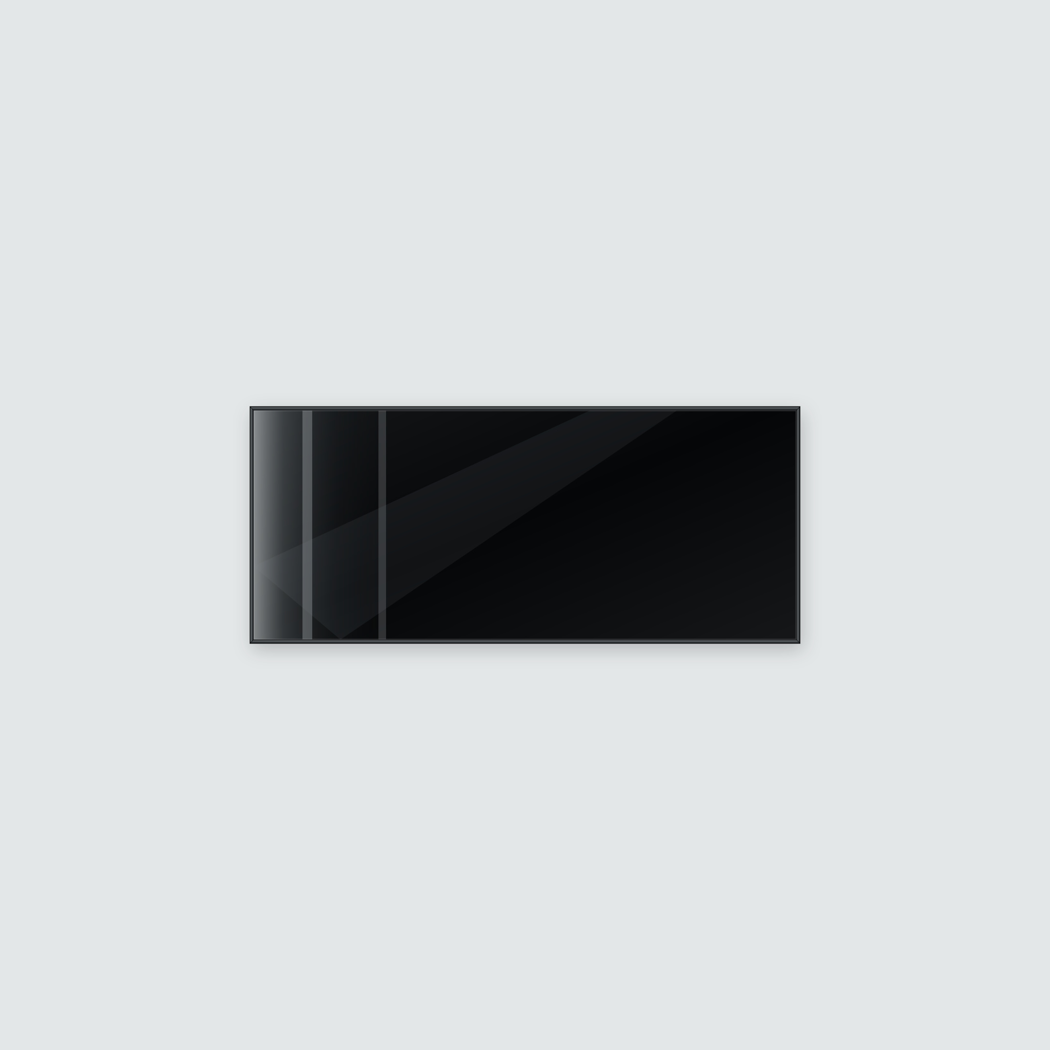 Infrarotheizung KONTUR schwarz 140 x 60 cm 900 W – Ansicht 2