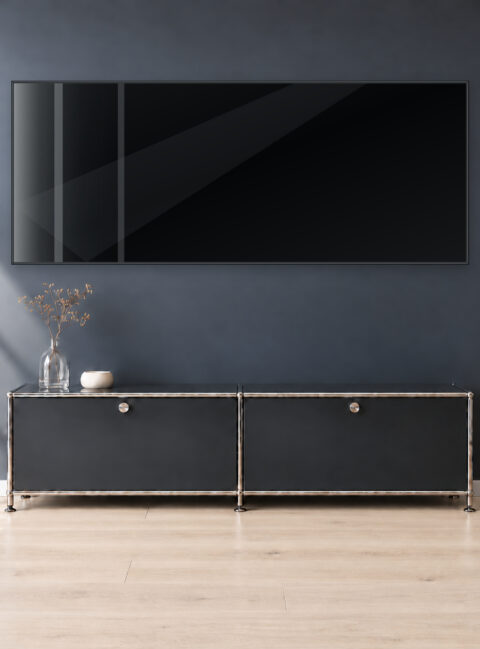 Infrarotheizung KONTUR schwarz 200 x 80 cm 1400 W