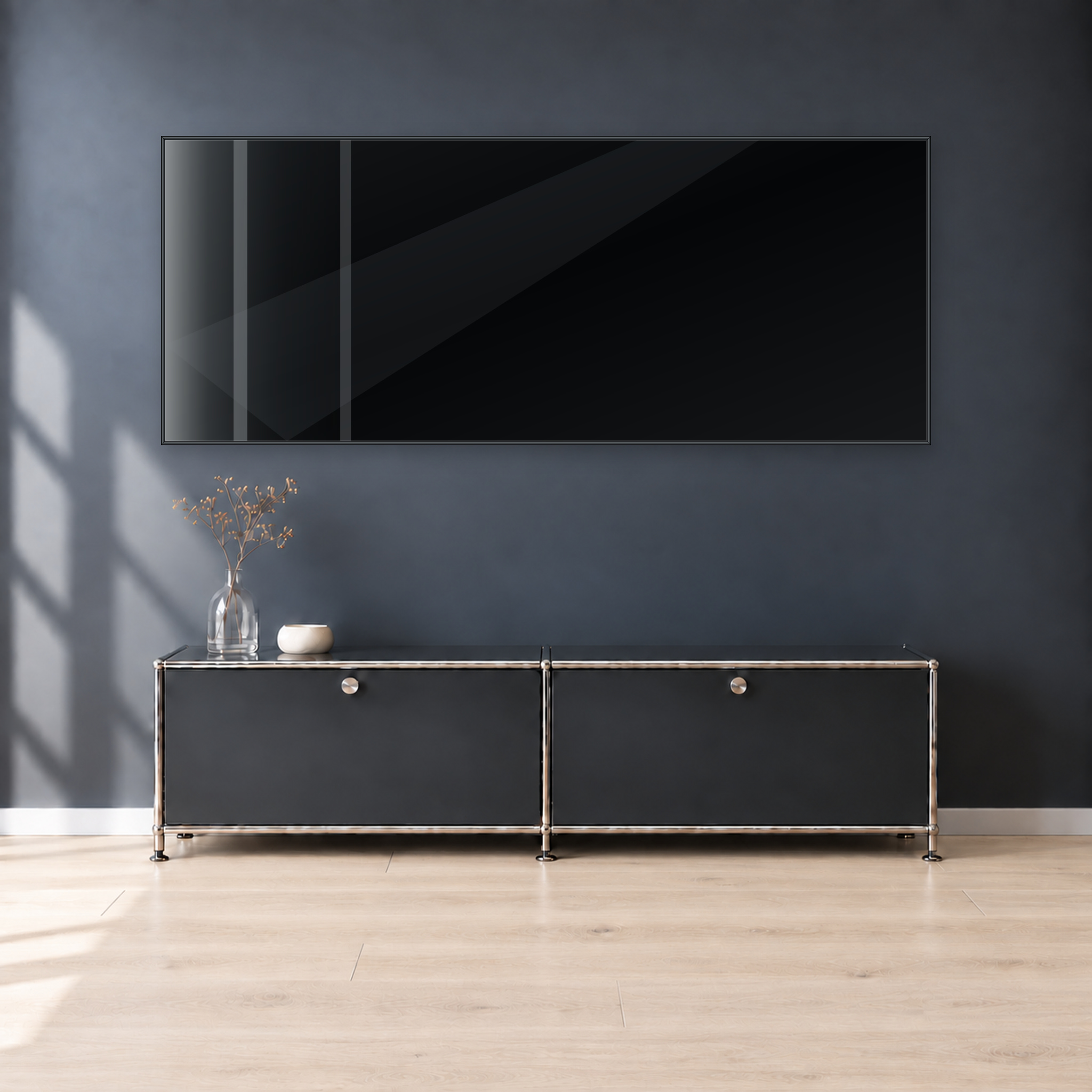 Infrarotheizung KONTUR schwarz 200 x 80 cm 1400 W