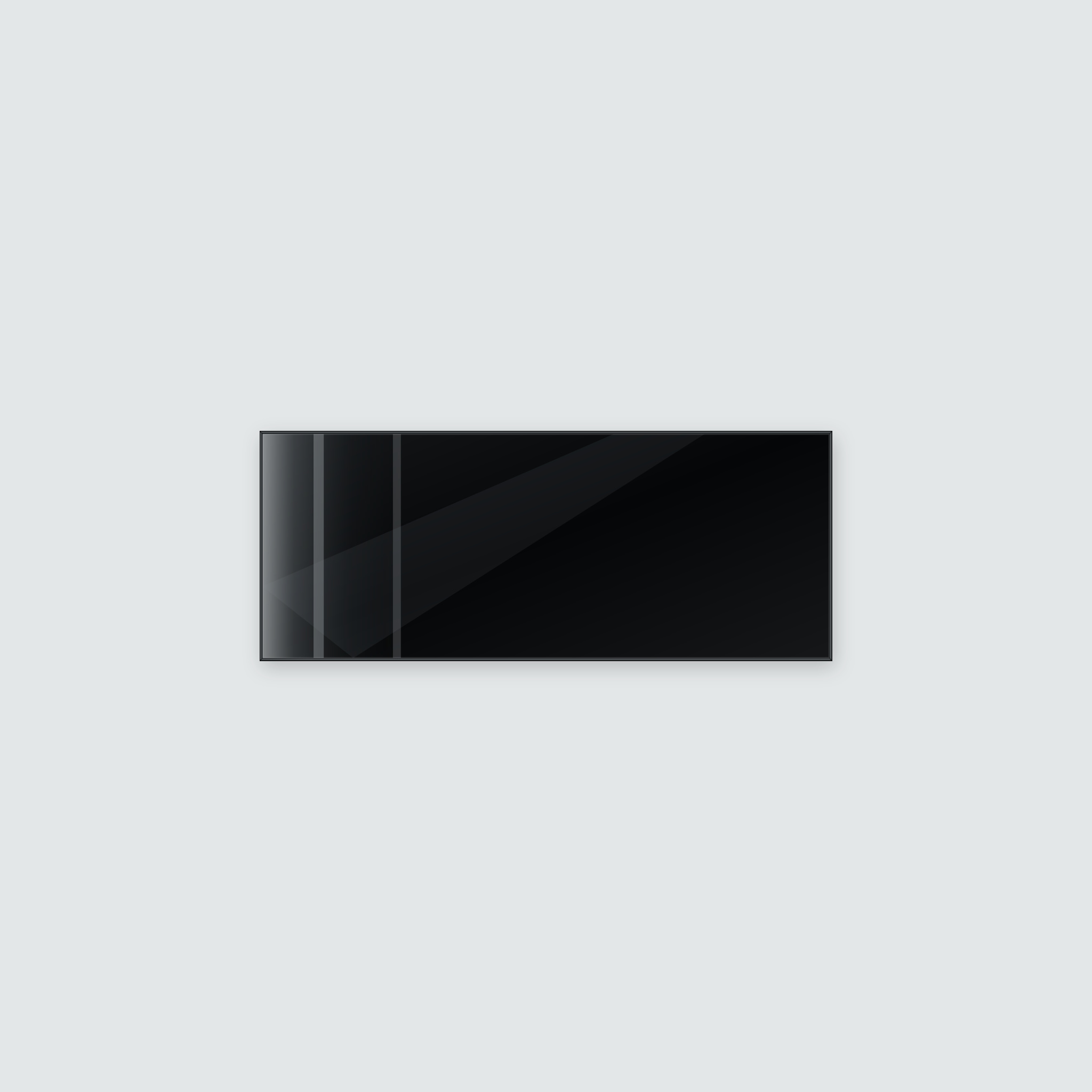 Infrarotheizung KONTUR schwarz 200 x 80 cm 1400 W – Ansicht 2