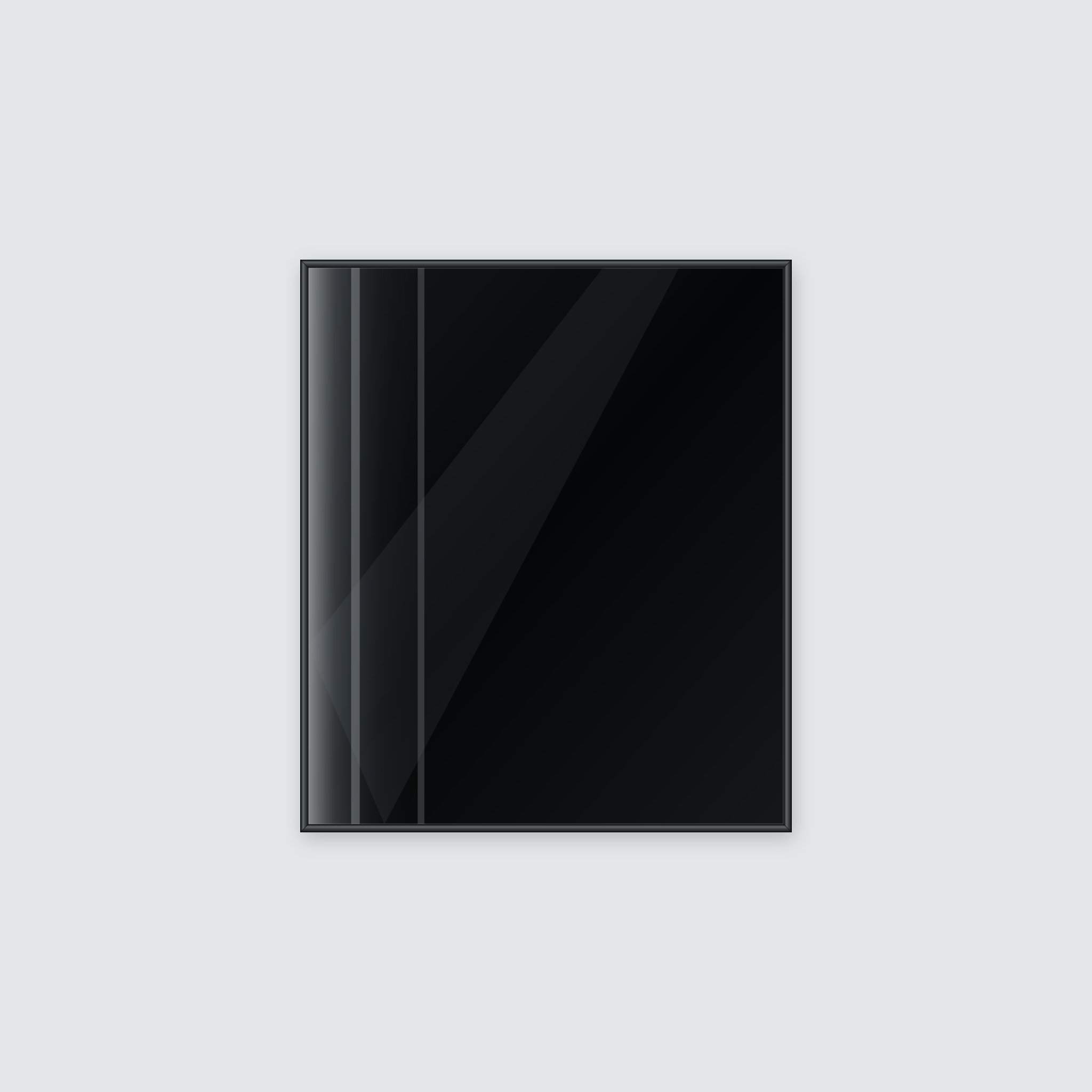 Infrarotheizung KONTUR schwarz 70 x 60 cm 400 W – Ansicht 3