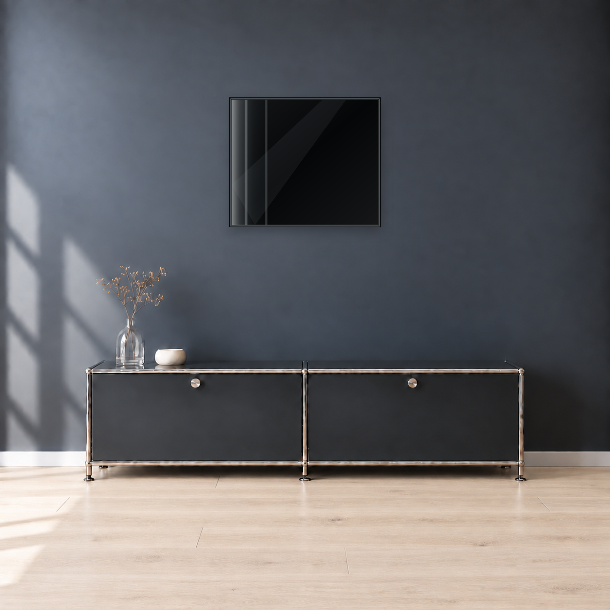 Infrarotheizung KONTUR schwarz 70 x 60 cm 400 W