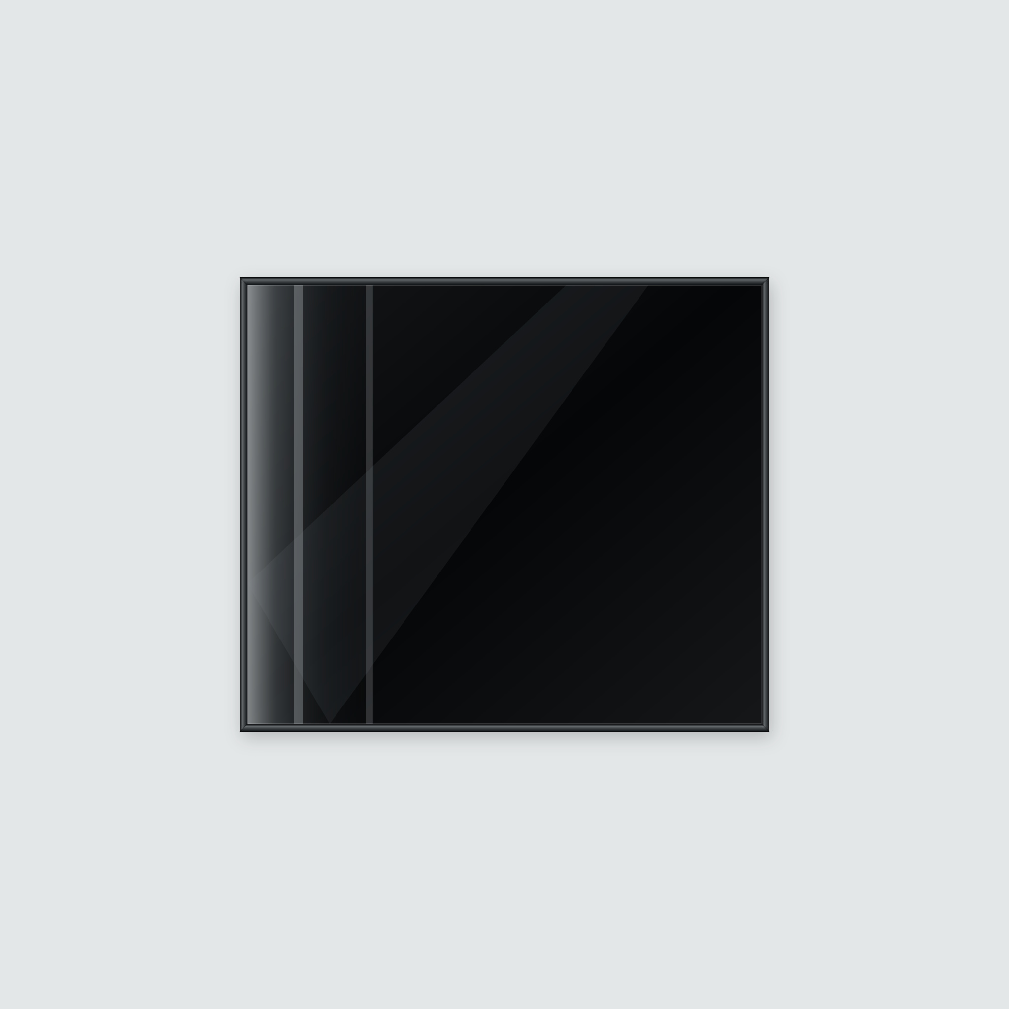 Infrarotheizung KONTUR schwarz 70 x 60 cm 400 W – Ansicht 2