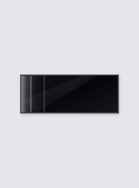 Infrarotheizung KONTUR schwarz 90 x 35 cm 250 W – Ansicht 2