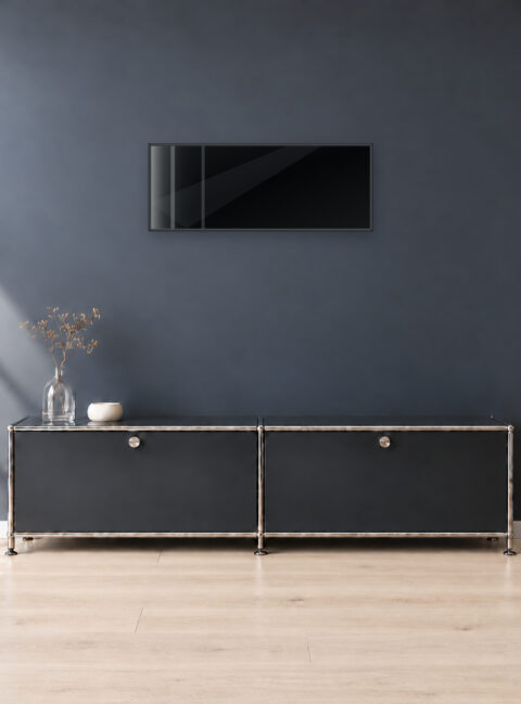 Infrarotheizung KONTUR schwarz 90 x 35 cm 250 W