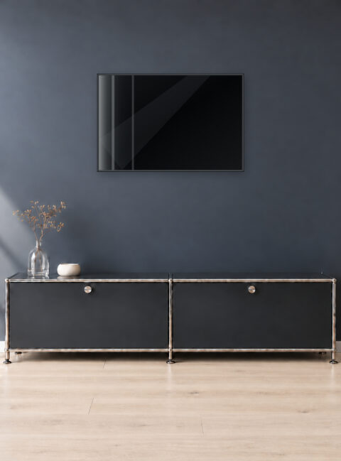 Infrarotheizung KONTUR schwarz 90 x 60 cm 500 W