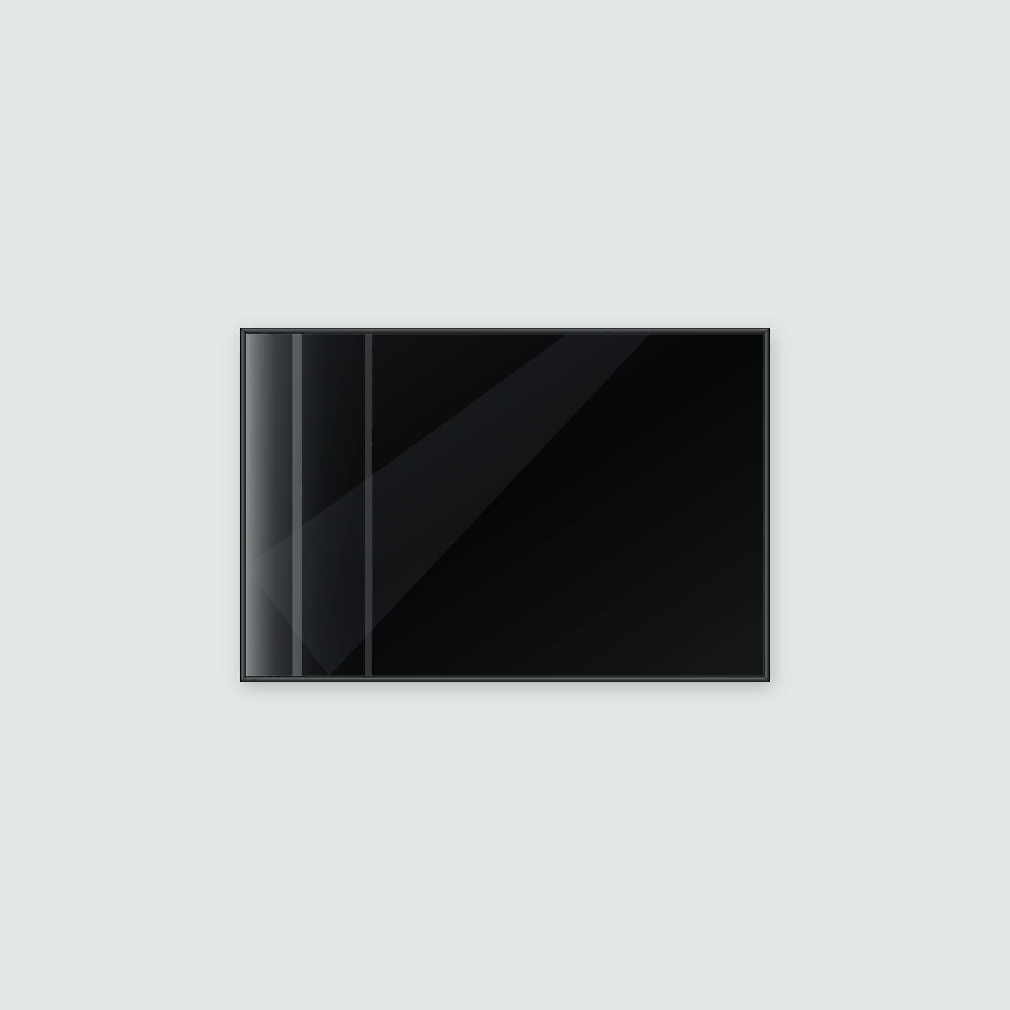 Infrarotheizung KONTUR schwarz 90 x 60 cm 500 W – Ansicht 2
