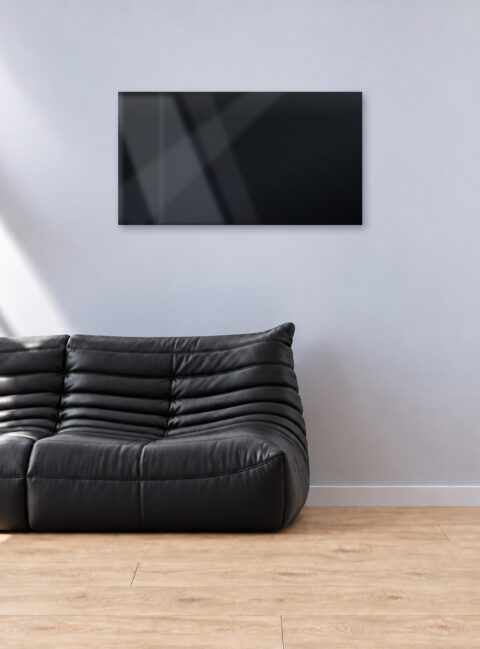 Infrarotheizung PUR schwarz 110 x 60 cm 600 W