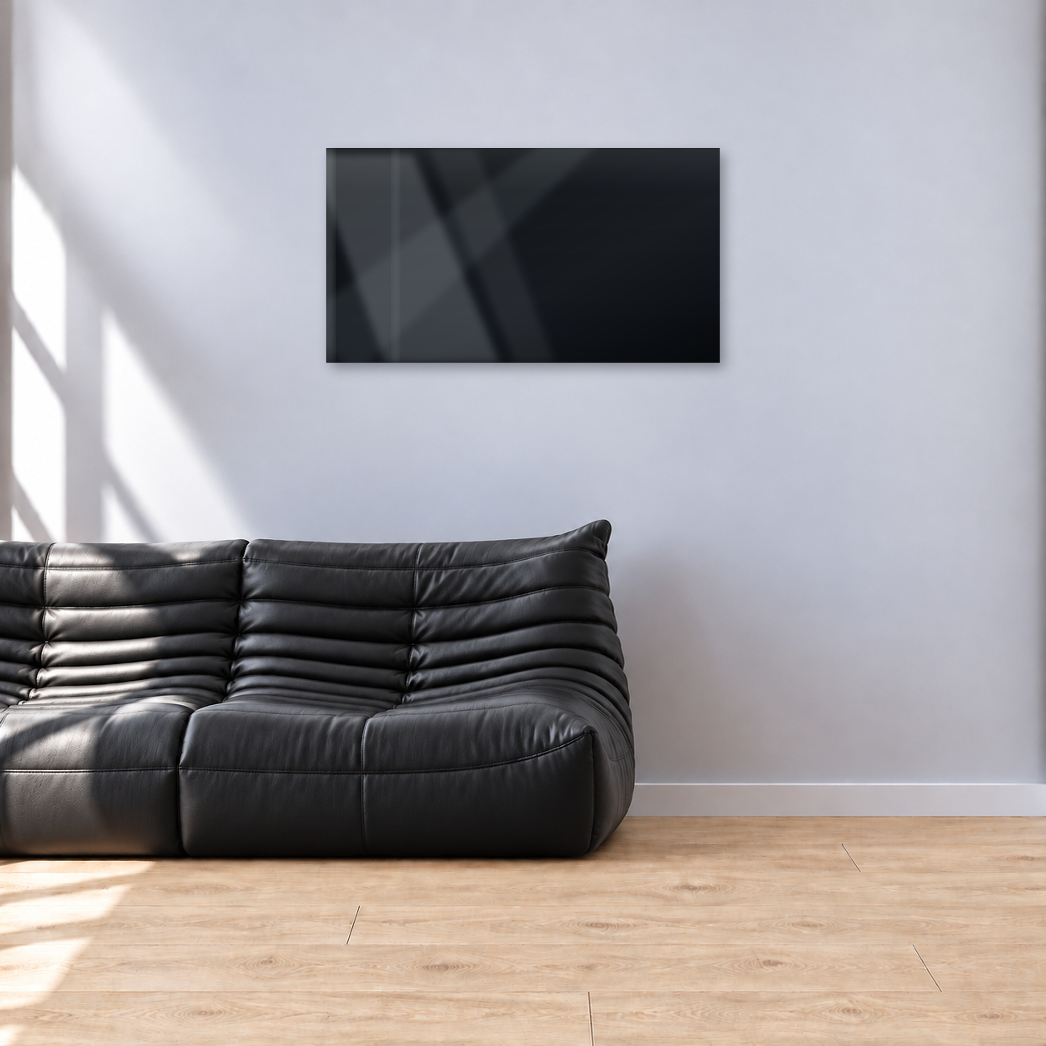 Infrarotheizung PUR schwarz 110 x 60 cm 600 W
