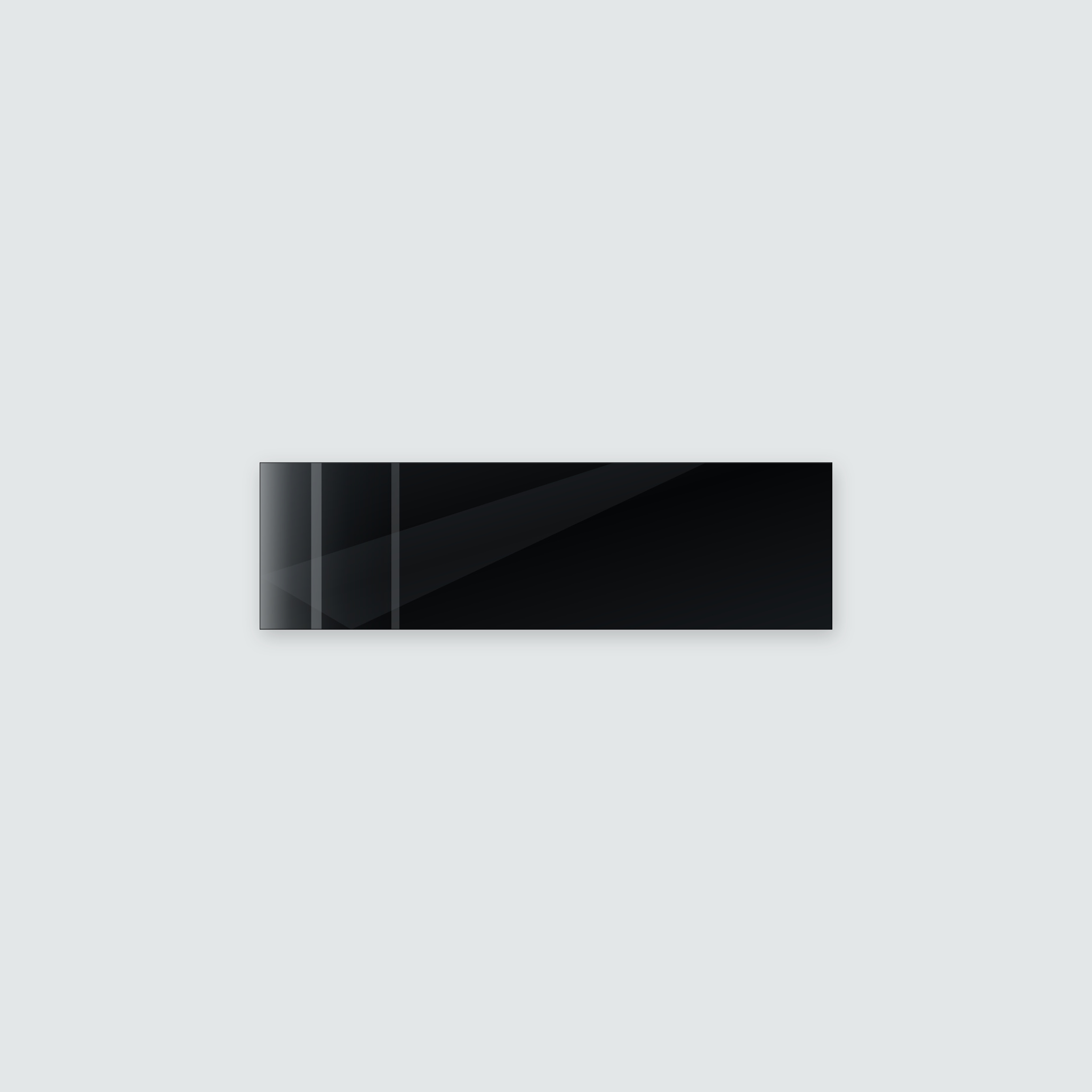 Infrarotheizung PUR schwarz 120 x 35 cm 320 W – Ansicht 2