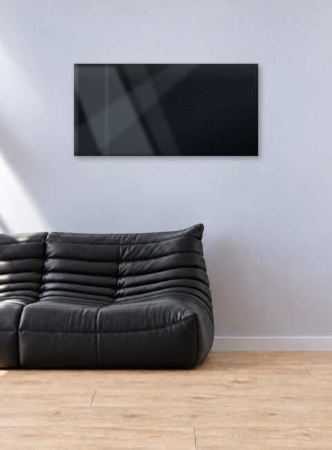 Infrarotheizung PUR schwarz 120 x 60 cm 700 W