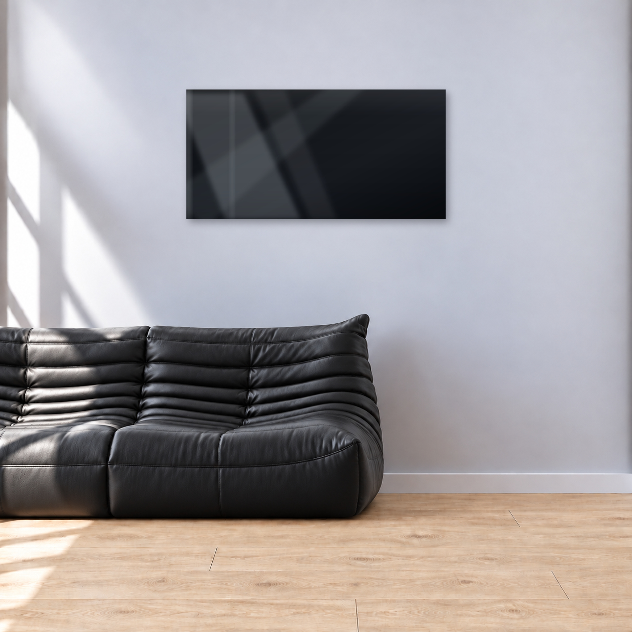 Infrarotheizung PUR schwarz 120 x 60 cm 700 W