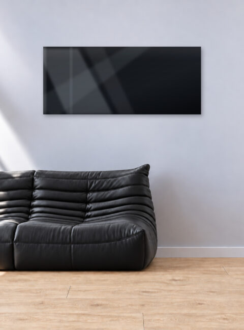 Infrarotheizung PUR schwarz 140 x 60 cm 900 W