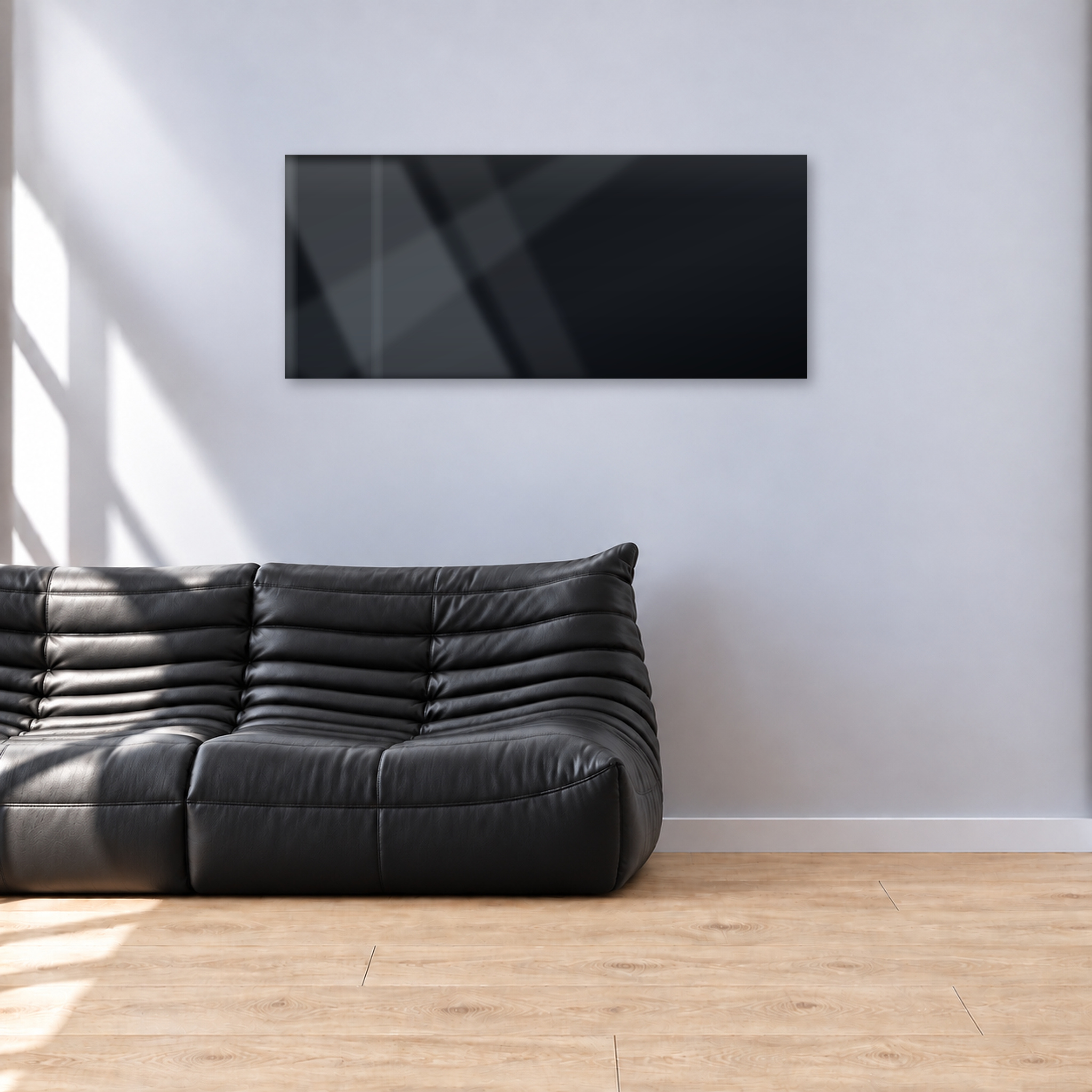 Infrarotheizung PUR schwarz 140 x 60 cm 900 W
