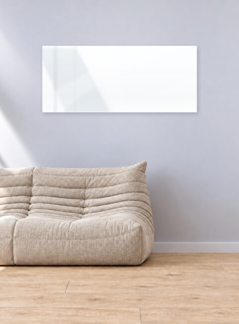 Infrarotheizung PUR weiß 140 x 60 cm 900 W