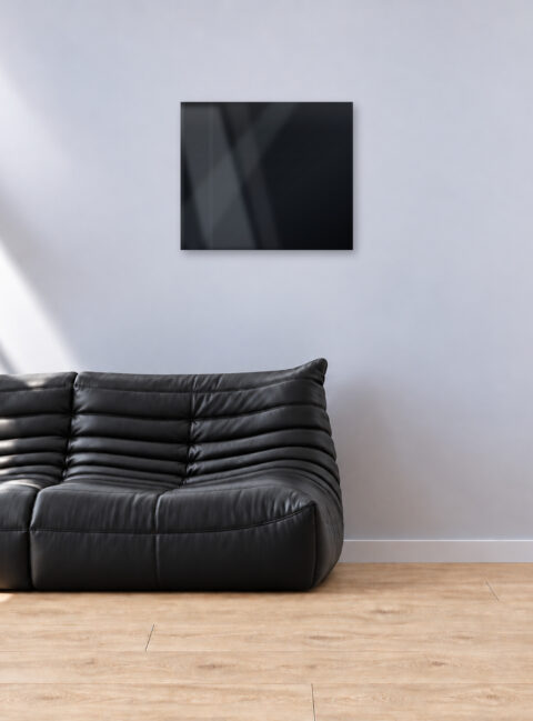 Infrarotheizung PUR schwarz 70 x 60 cm 400 W