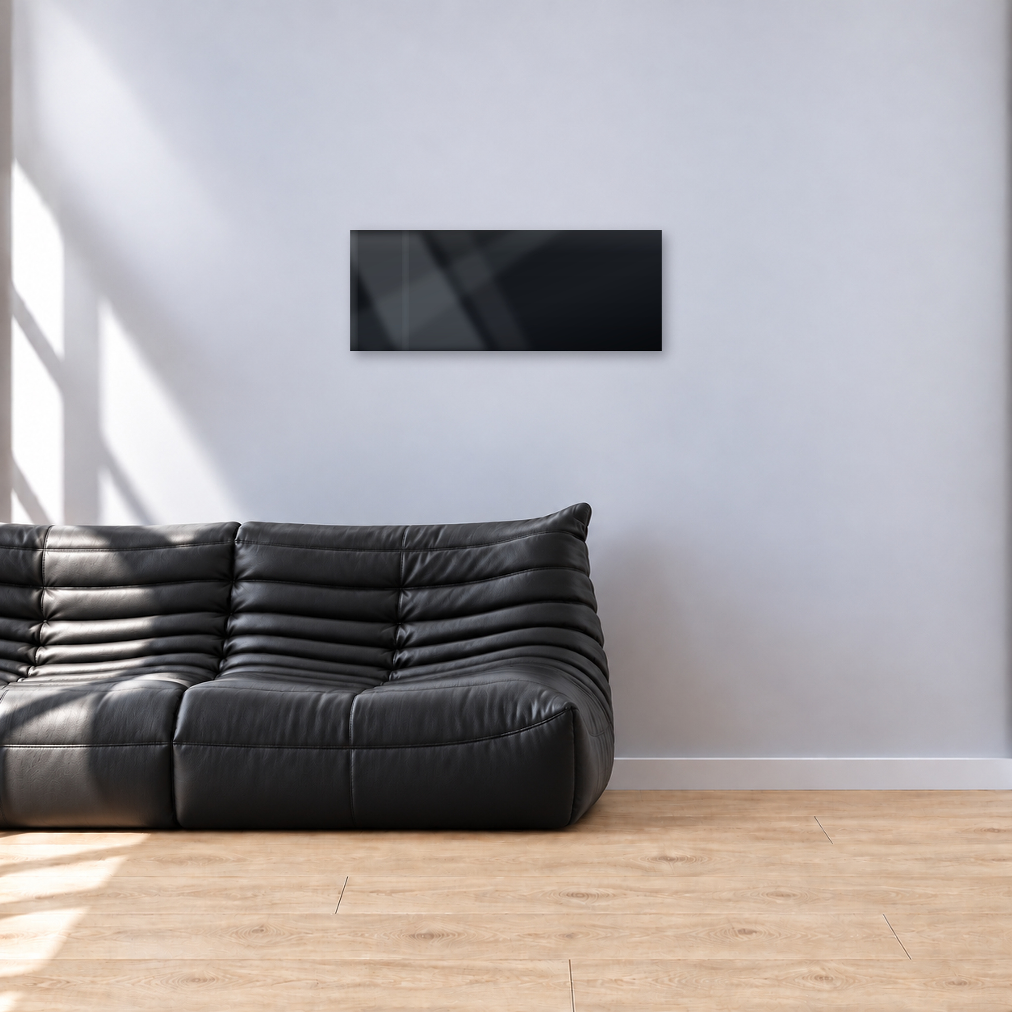 Infrarotheizung PUR schwarz 90 x 35 cm 250 W