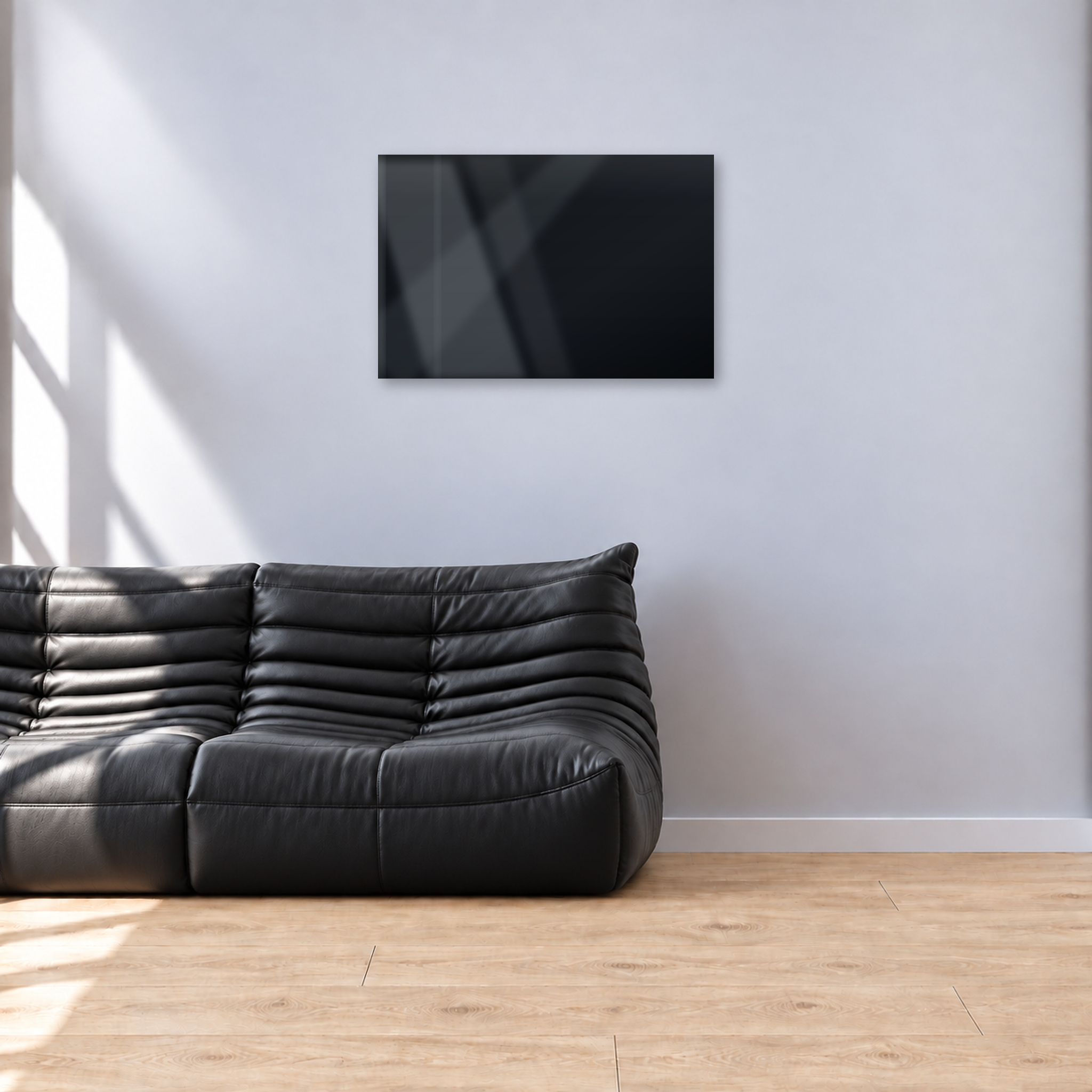 Infrarotheizung PUR schwarz 90 x 60 cm 500 W